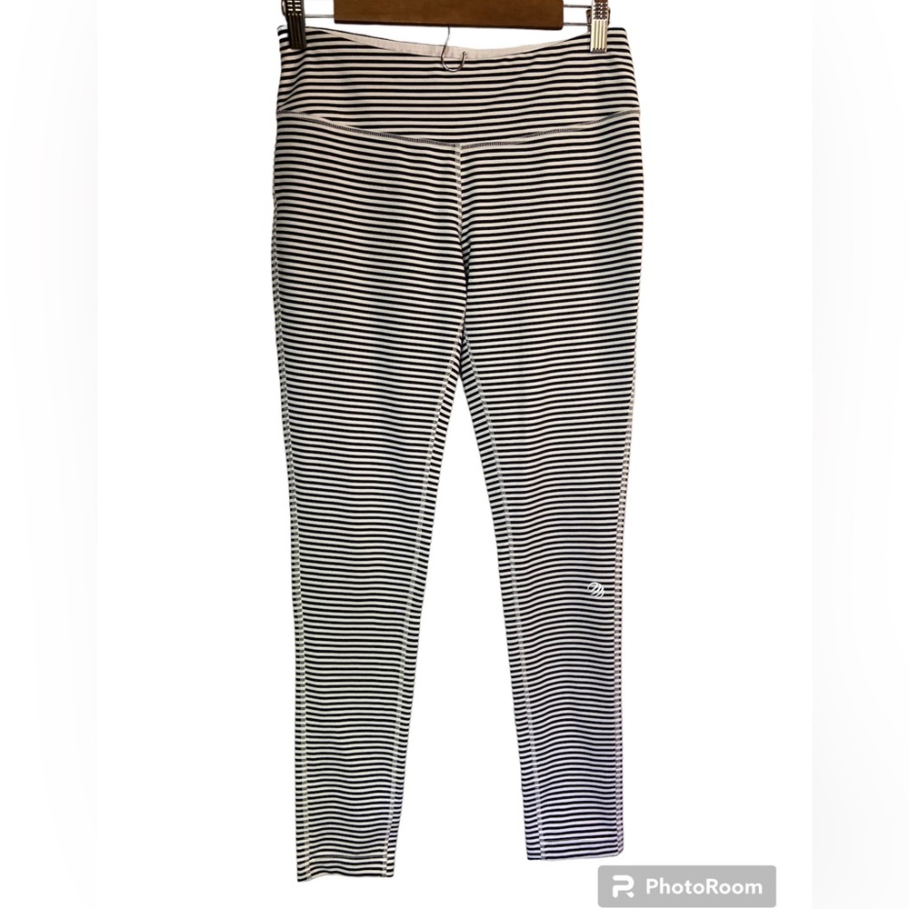 MPG striped athletic yoga workout running leggings medium pants Active wear